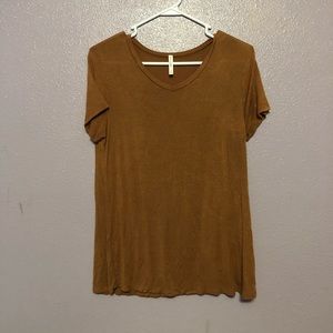 Camel V-neck